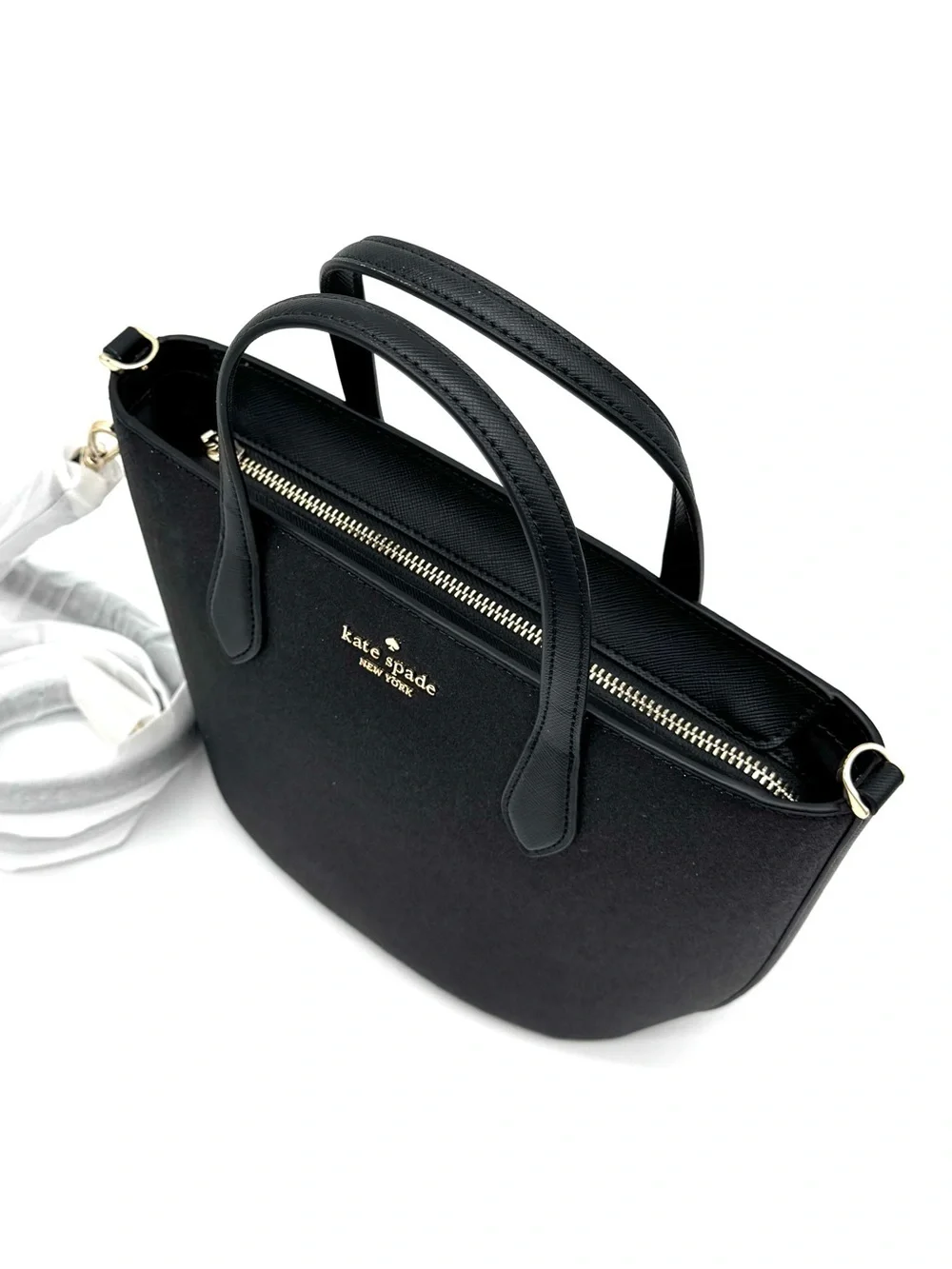 Kate Spade Glimmer Satchel Bag Black